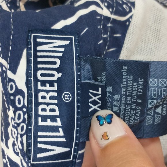 Vilebrequin Navy and White Octopus Swim Trunks - Picture 8 of 12